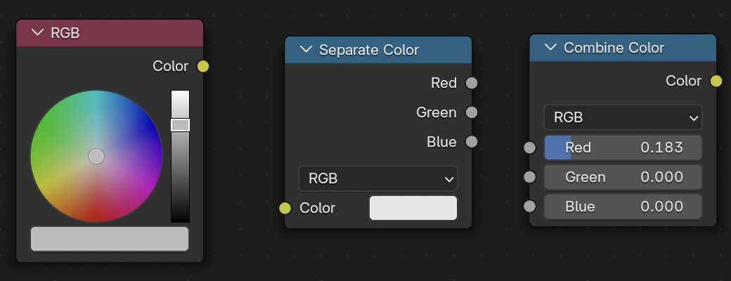 Color shading nodes